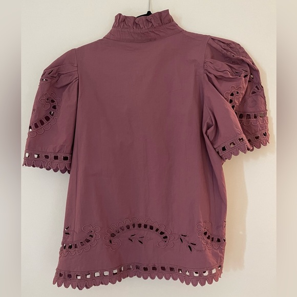 SEA NEW YORK - Short sleeve mock neck blouse - Picture 2 of 2